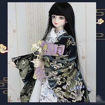 BJD Doll Clothes Ancient Style Kimono Fish Pattern/Dragon